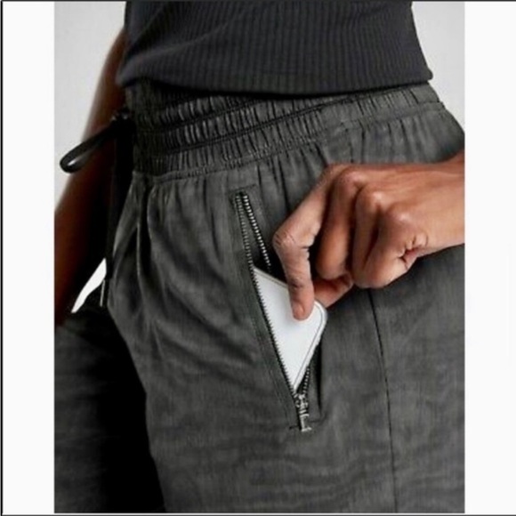 Athleta Camden Printed Jogger Pant Black Grey Moire Athlesuire Active Gym Relaxe - Picture 4 of 15